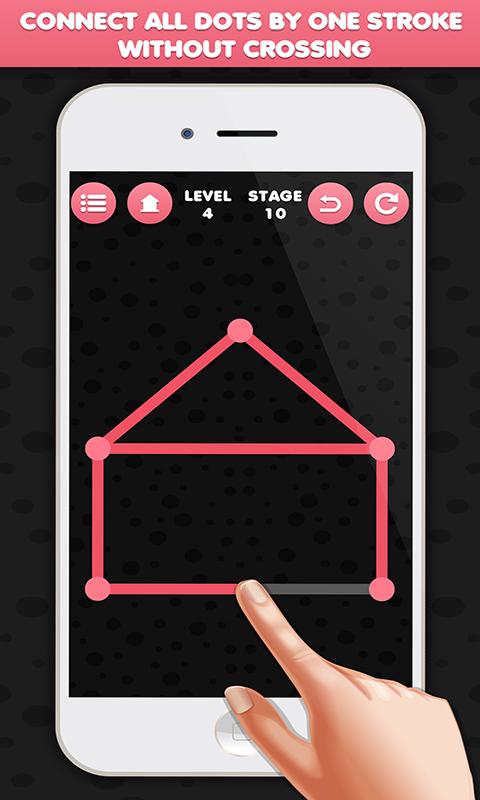 One Touch Line Draw - Single Stroke Puzzle Game截图2