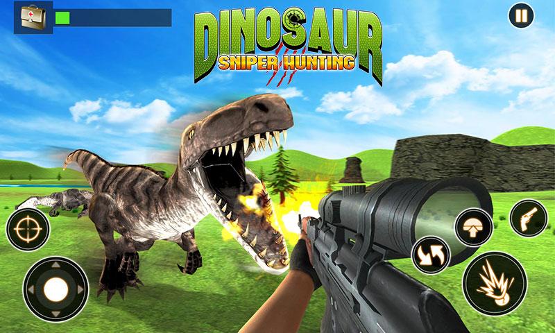 Dinosaurs Hunter Sniper Safari Hunting Free截图1