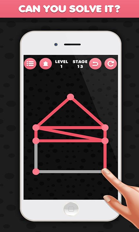 One Touch Line Draw - Single Stroke Puzzle Game截图3