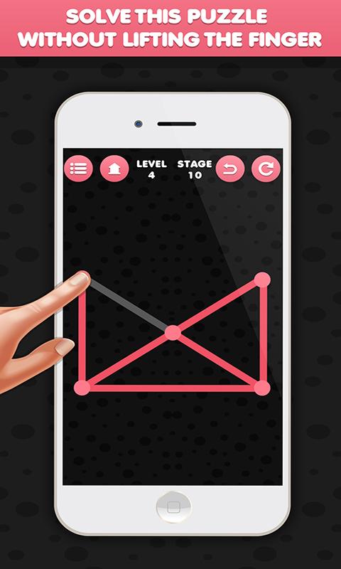 One Touch Line Draw - Single Stroke Puzzle Game截图4