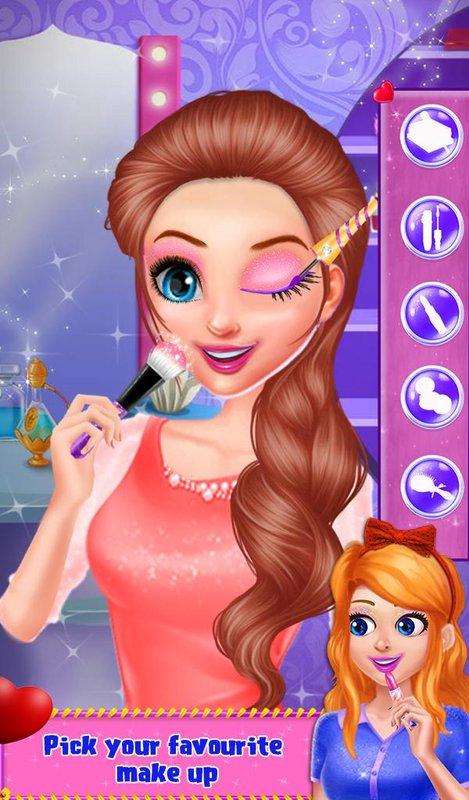 Valentine Girl Fashion Doll Spa Makeover Salon截图3