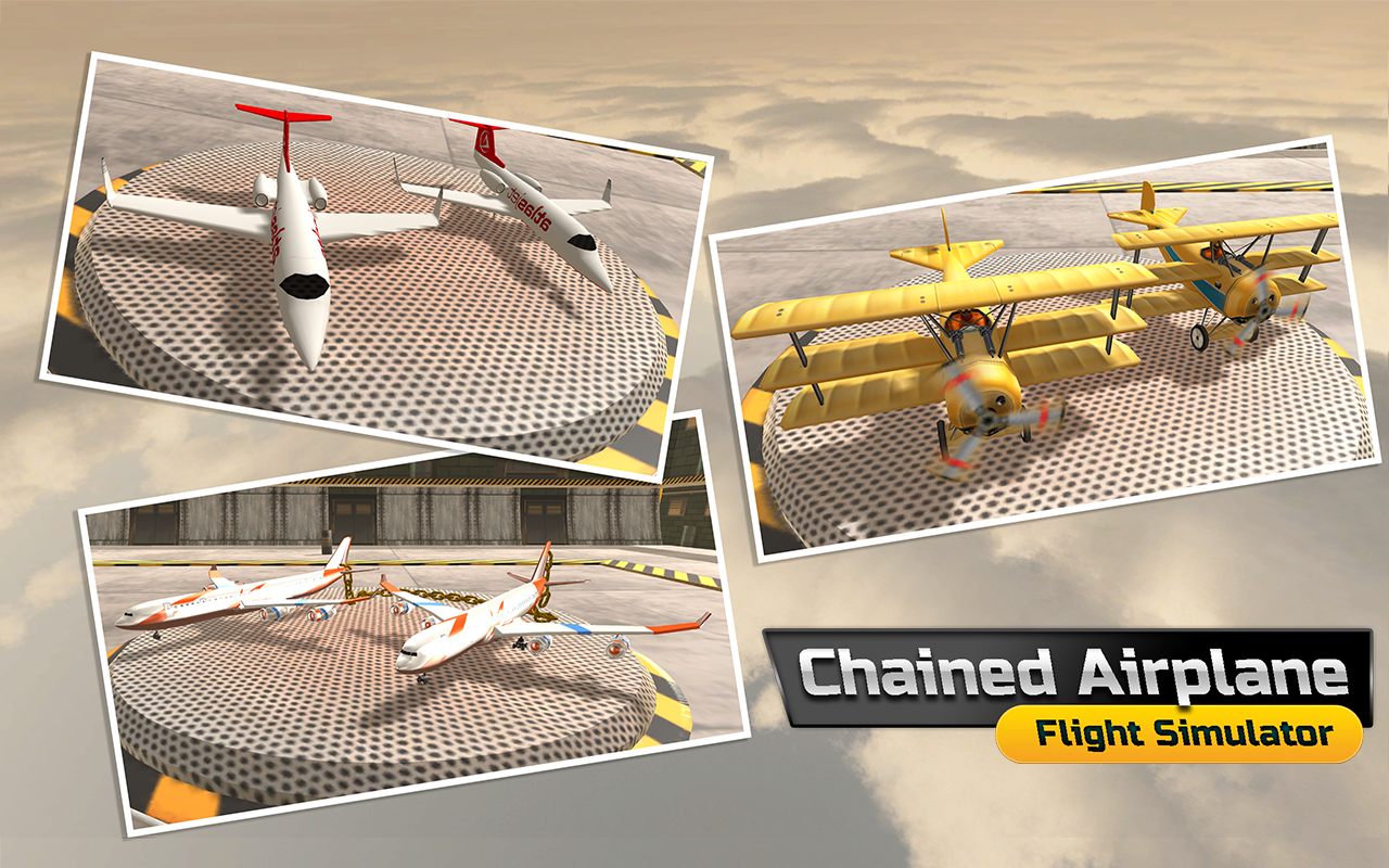 Chained Airplane Games - Flight Simulator Games 3D截图4