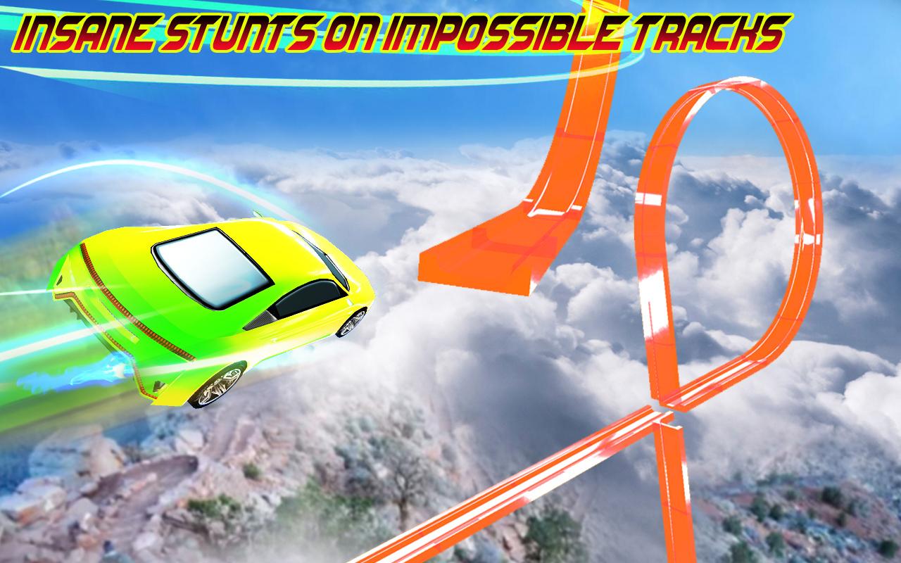 Speed Car Racing Stunt Mega Ramp Impossible Tracks截图5