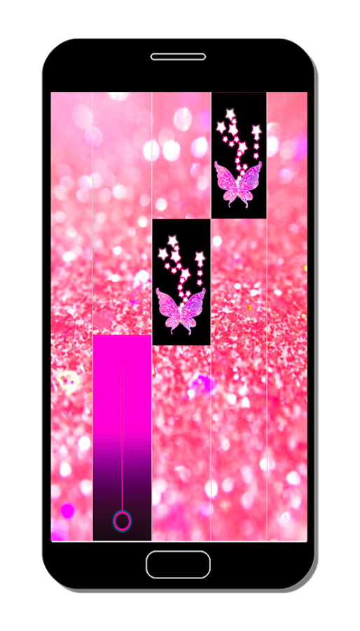 Pink Glitter Piano Tiles Butterfly 2018截图4