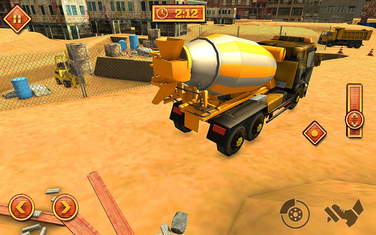 Modern City Site Construction Truck 3D Sim Game截图5