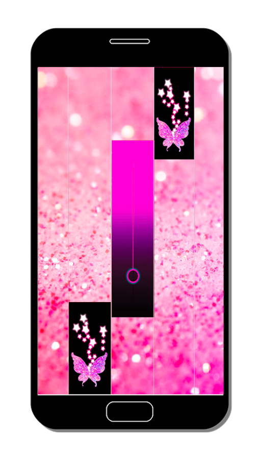 Pink Glitter Piano Tiles Butterfly 2018截图1