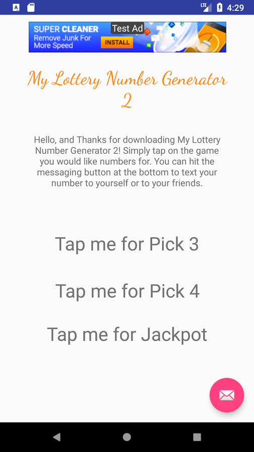 My Lottery Number Generator 2截图3