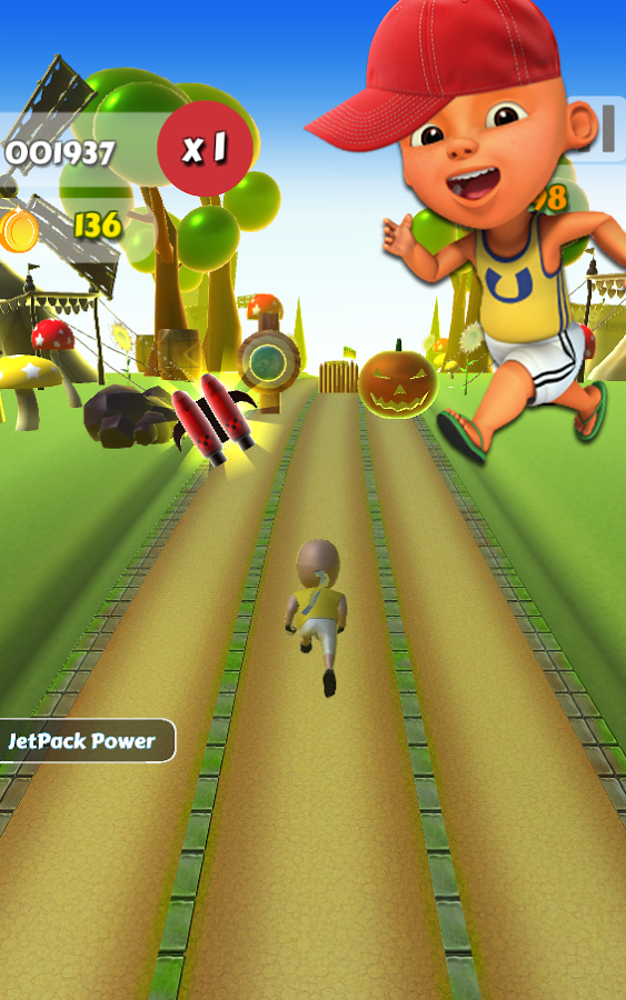 Subway Upin Ipin Surfers: Free Run & Fight Game截图4