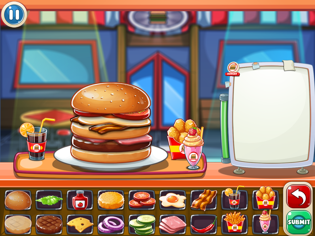 Burger Game - Restaurant Cooking截图1