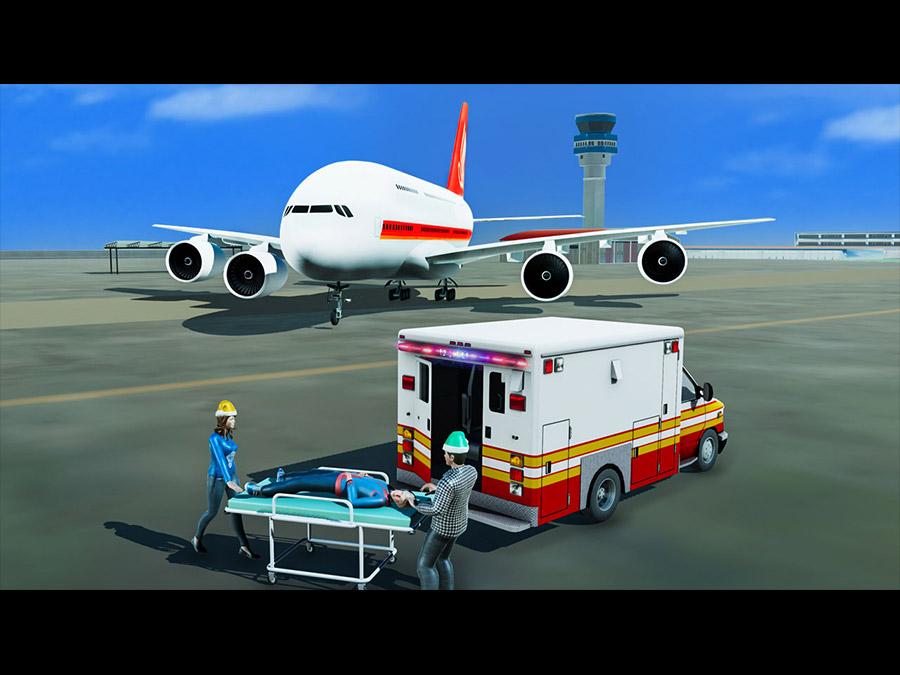 City Airplane Flight Simulator : Snow City Rescue截图5