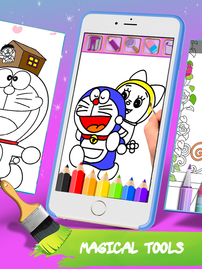 Dessin et coloriage: Doraemon Fans截图1