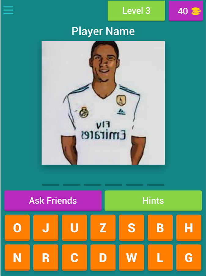 Real Madrid Player Quiz截图1