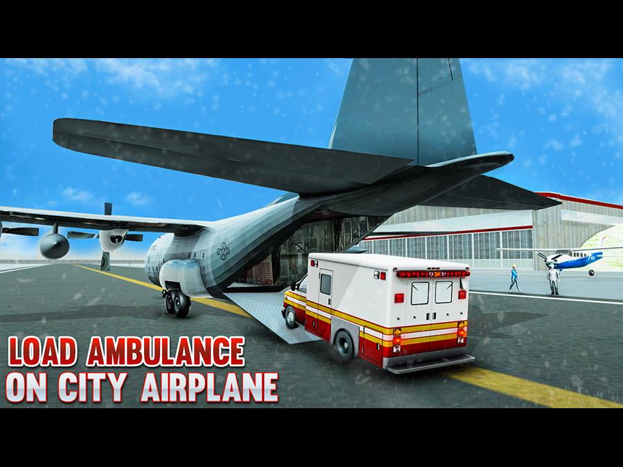 City Airplane Flight Simulator : Snow City Rescue截图3