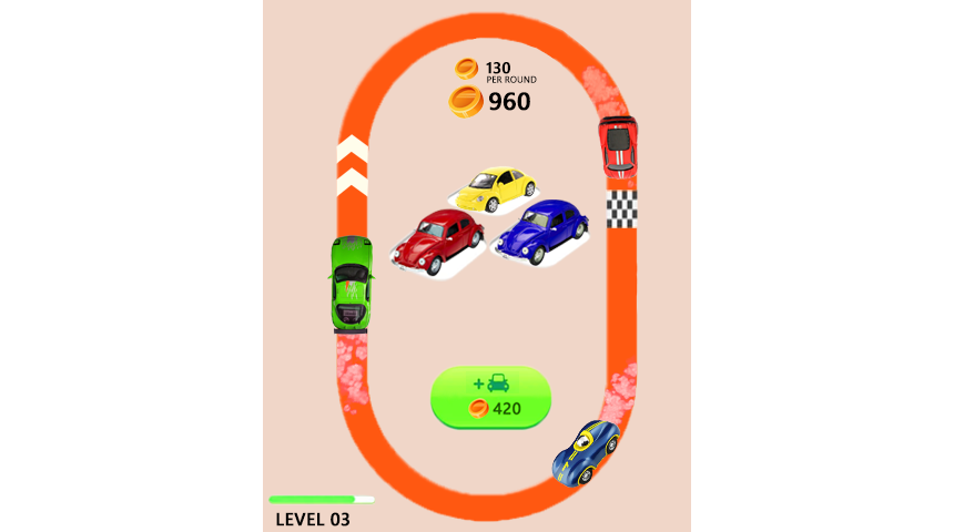 Car Merger Glowing Tracks: Idle Car Racer Tycoon截图5