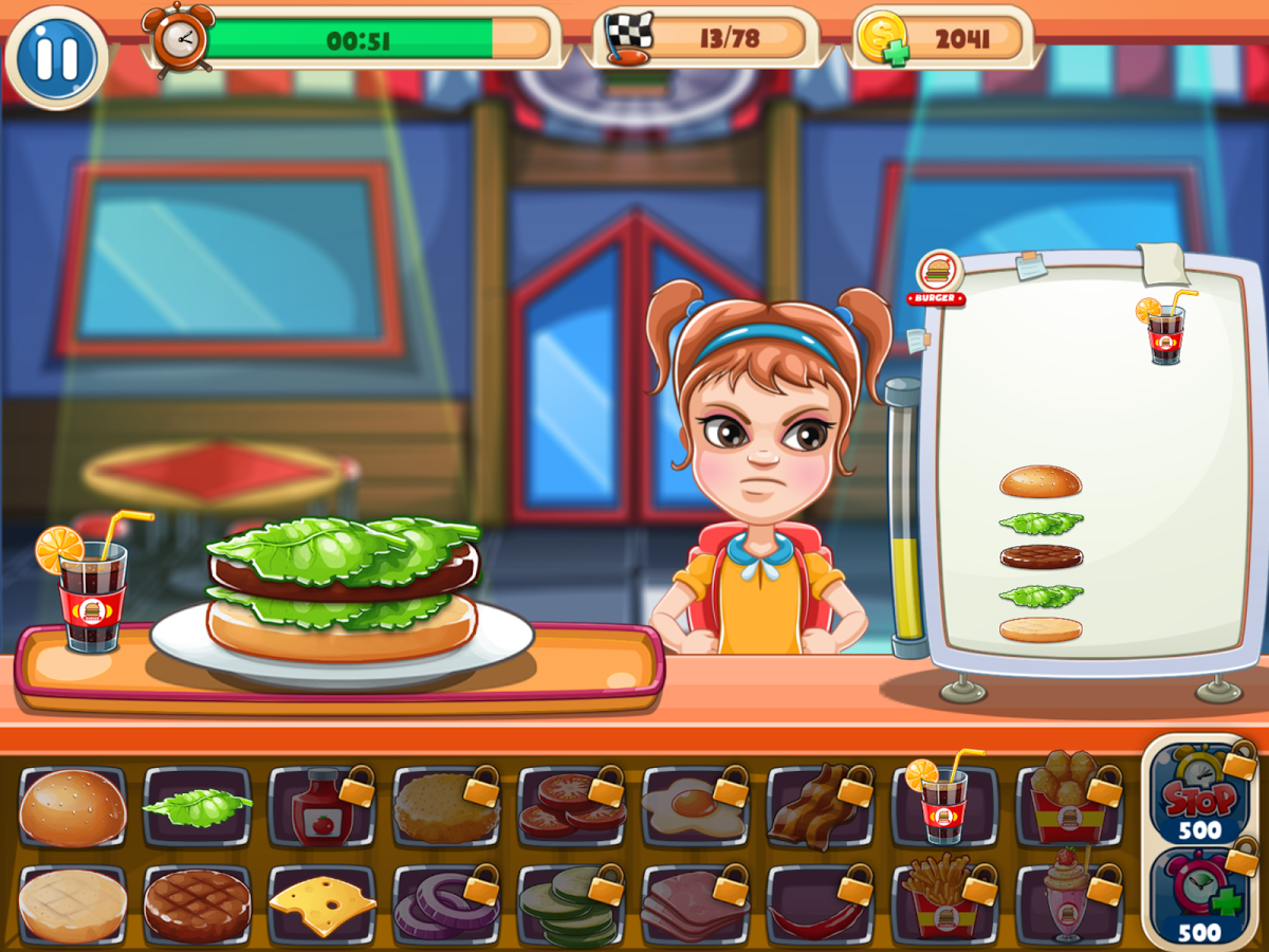 Burger Game - Restaurant Cooking截图4