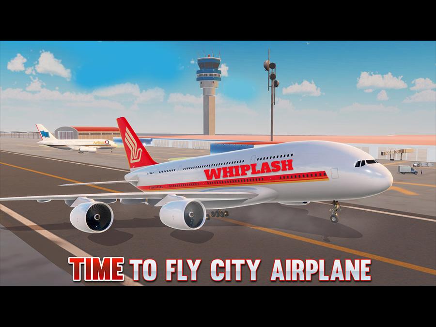 City Airplane Flight Simulator : Snow City Rescue截图1