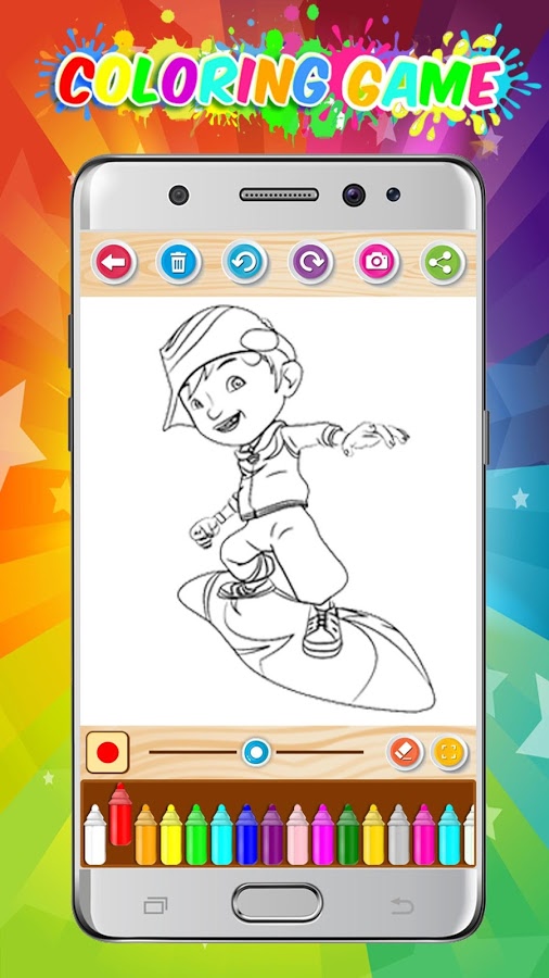 Boboboy Coloring Game 2018截图5