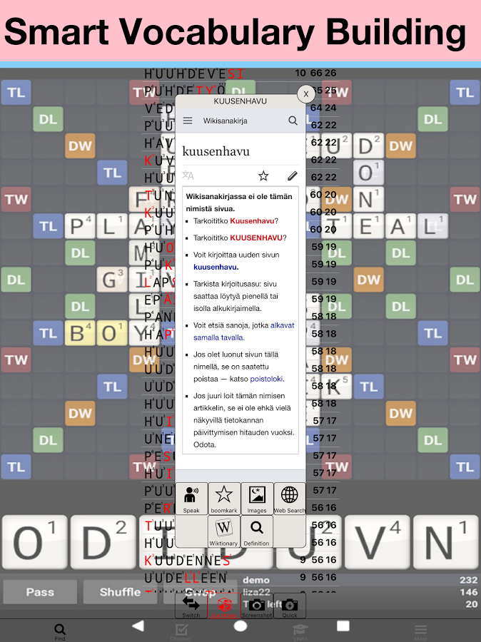 Finnish Wordfeud Cheat截图3