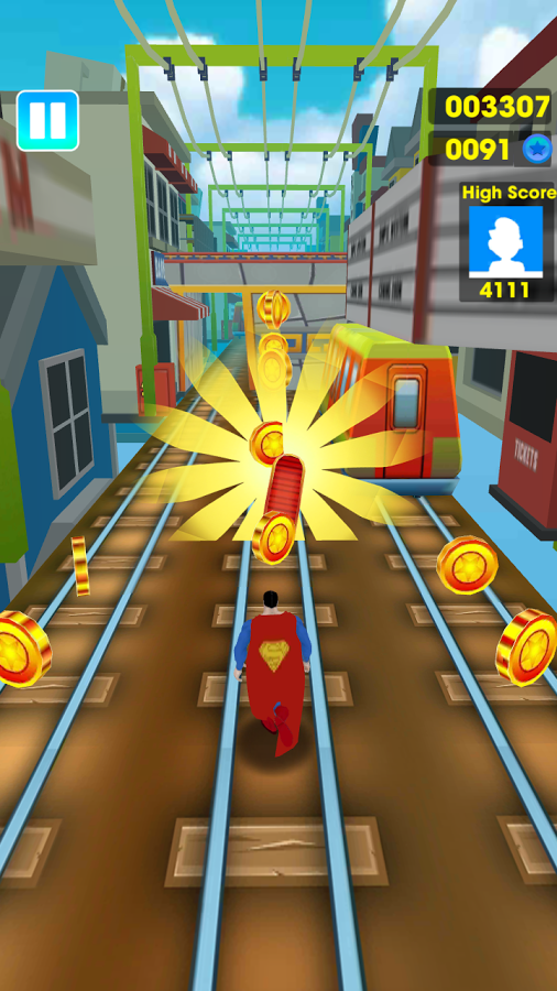 Super Heroes Subway Surf 3D截图4