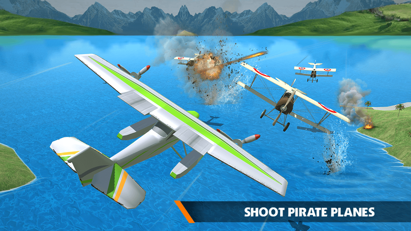 海 平面 飞行 游戏： 真实 飞行 模拟器截图5