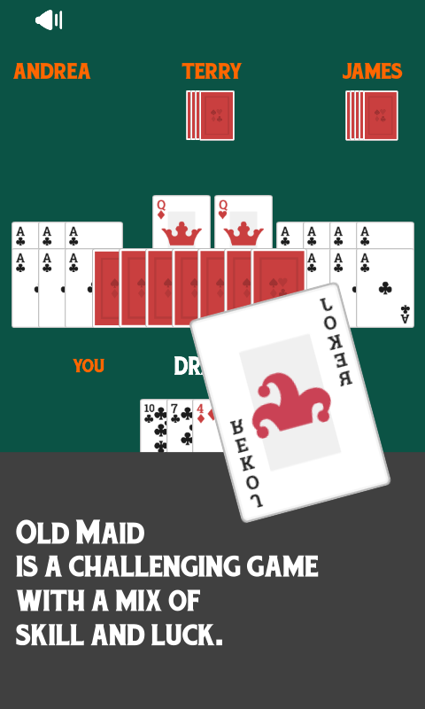 Old Maid Free Card Game截图3