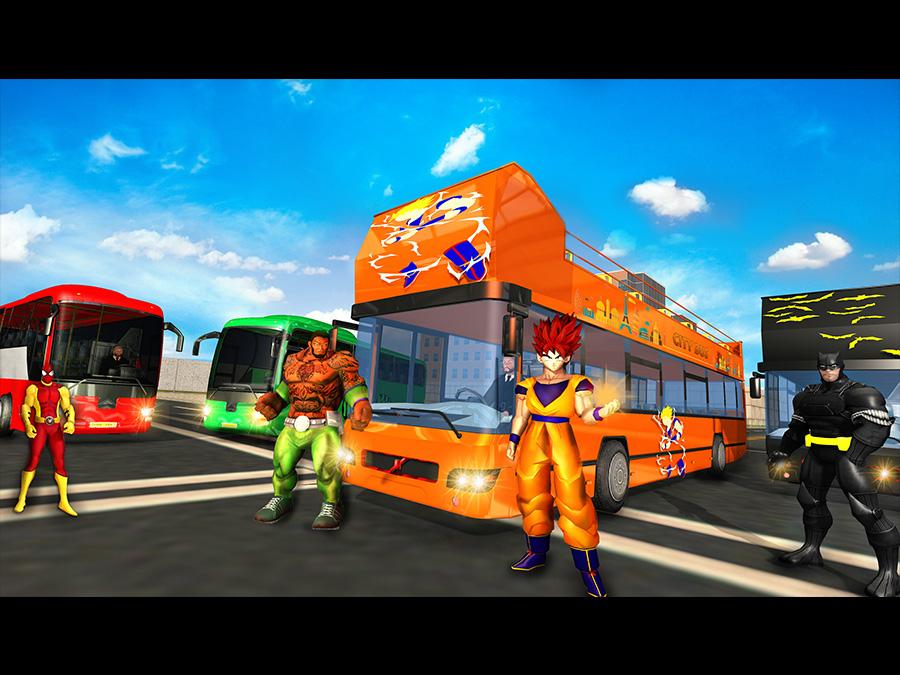 Superhero Mega Bus Transport Simulator截图3