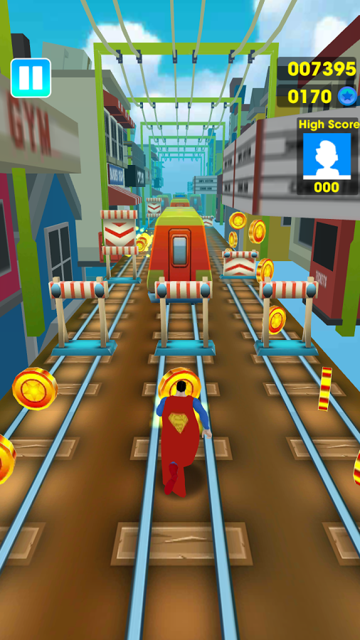 Super Heroes Subway Surf 3D截图5