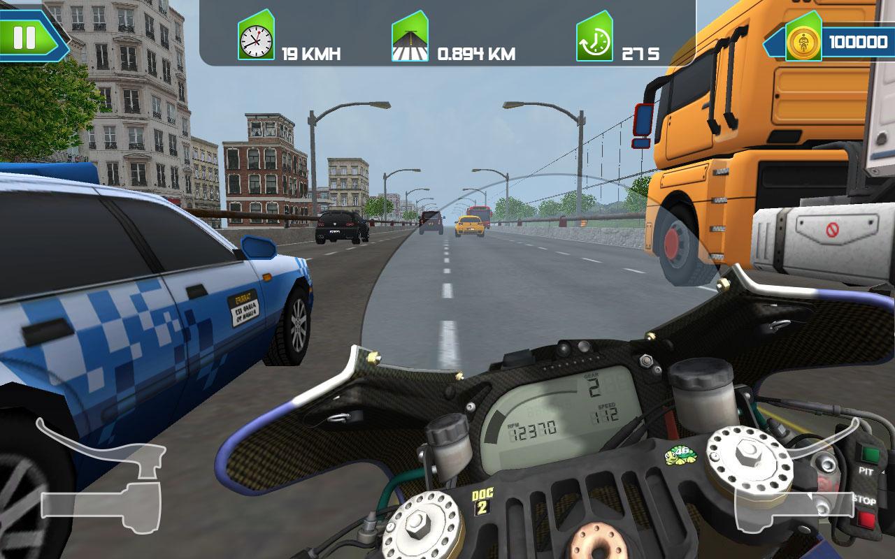 Moto Racer 2018 : Highway Traffic Rider截图2