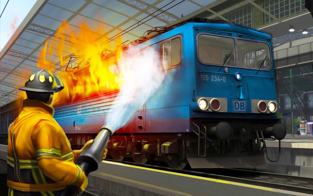 Burning Train Simulator Games截图4