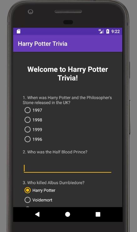 HARRY POTTER Trivia quiz - Hogwarts HP Hermione截图2