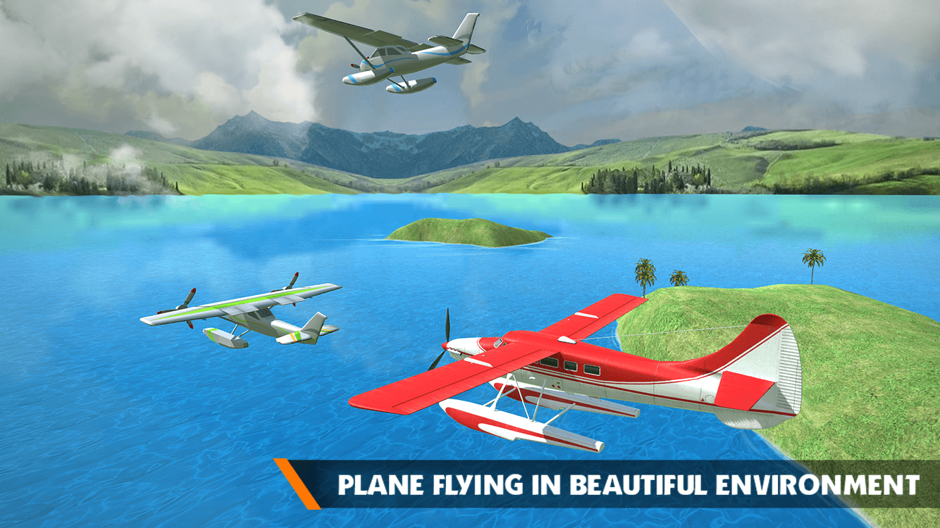 海 平面 飞行 游戏： 真实 飞行 模拟器截图4