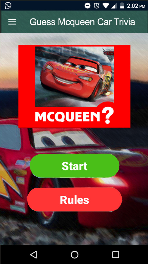 Guess Mcqueen Car Trivia Quiz截图4