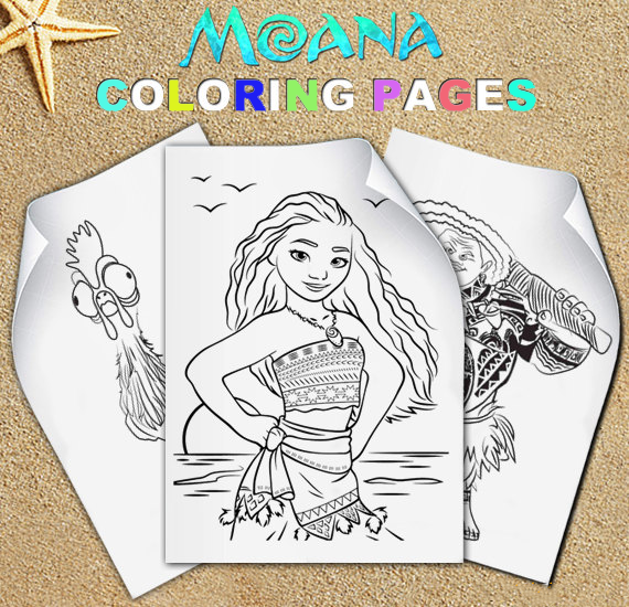 moana coloring the moana princess vaian截图2