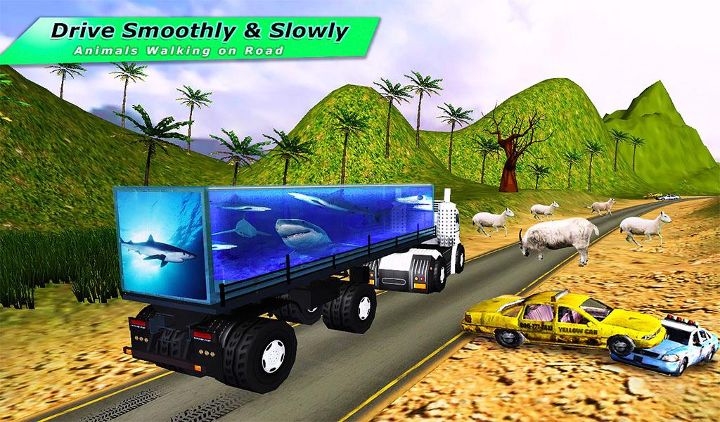 Transport Truck Shark Aquarium截图4