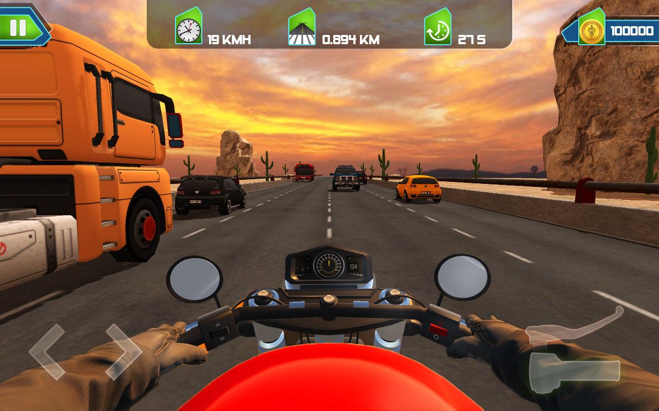 Moto Racer 2018 : Highway Traffic Rider截图1