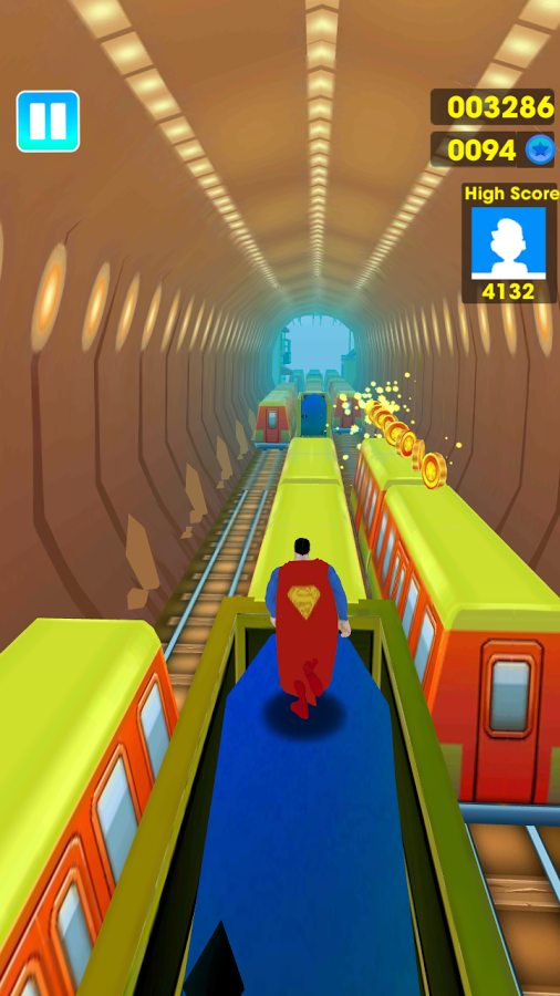 Super Heroes Subway Surf 3D截图2