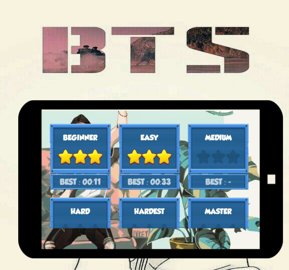 BTS Army game on find pair截图1