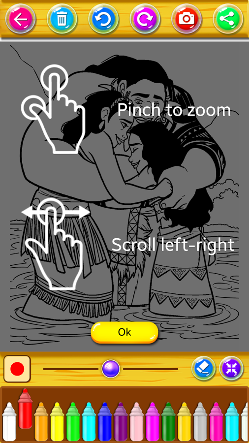 coloring moana截图3