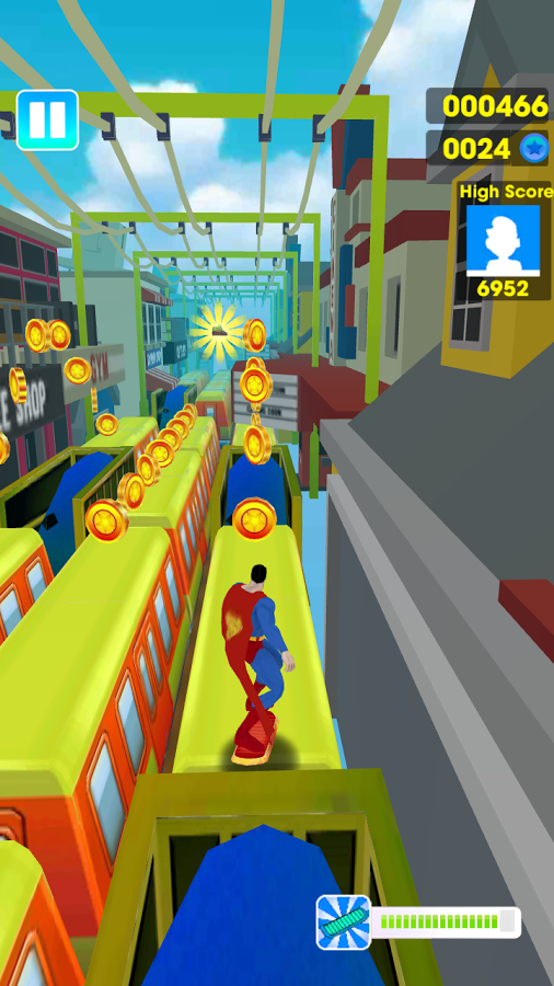 Super Heroes Subway Surf 3D截图1