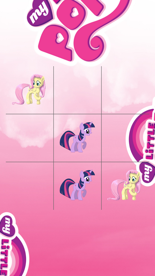 Twilight Sparkle vs Fluttershy Tic Tac Toe截图5