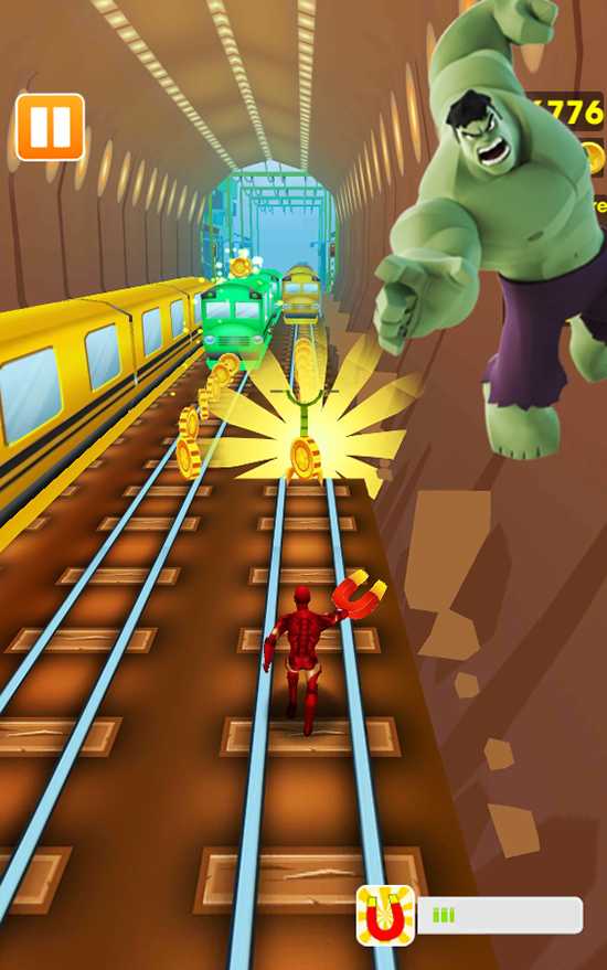 Run Avenger Run: ironman, spiderman & hulk截图3