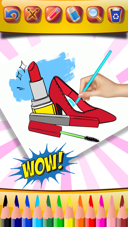 Beauty Coloring Books: Fashion Coloring Pages截图2