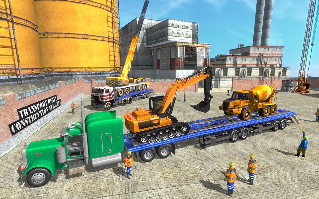 Construction Machines Transporter Cargo Truck Game截图4