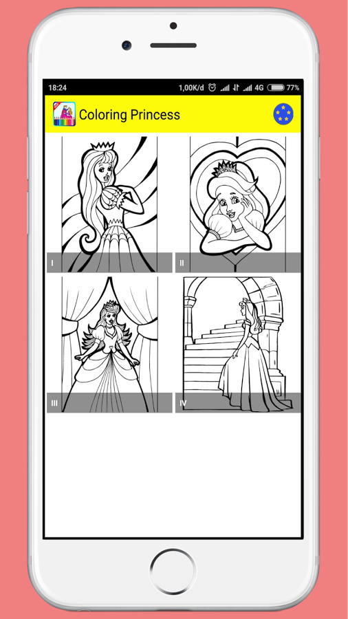 New Princess Coloring Book截图4