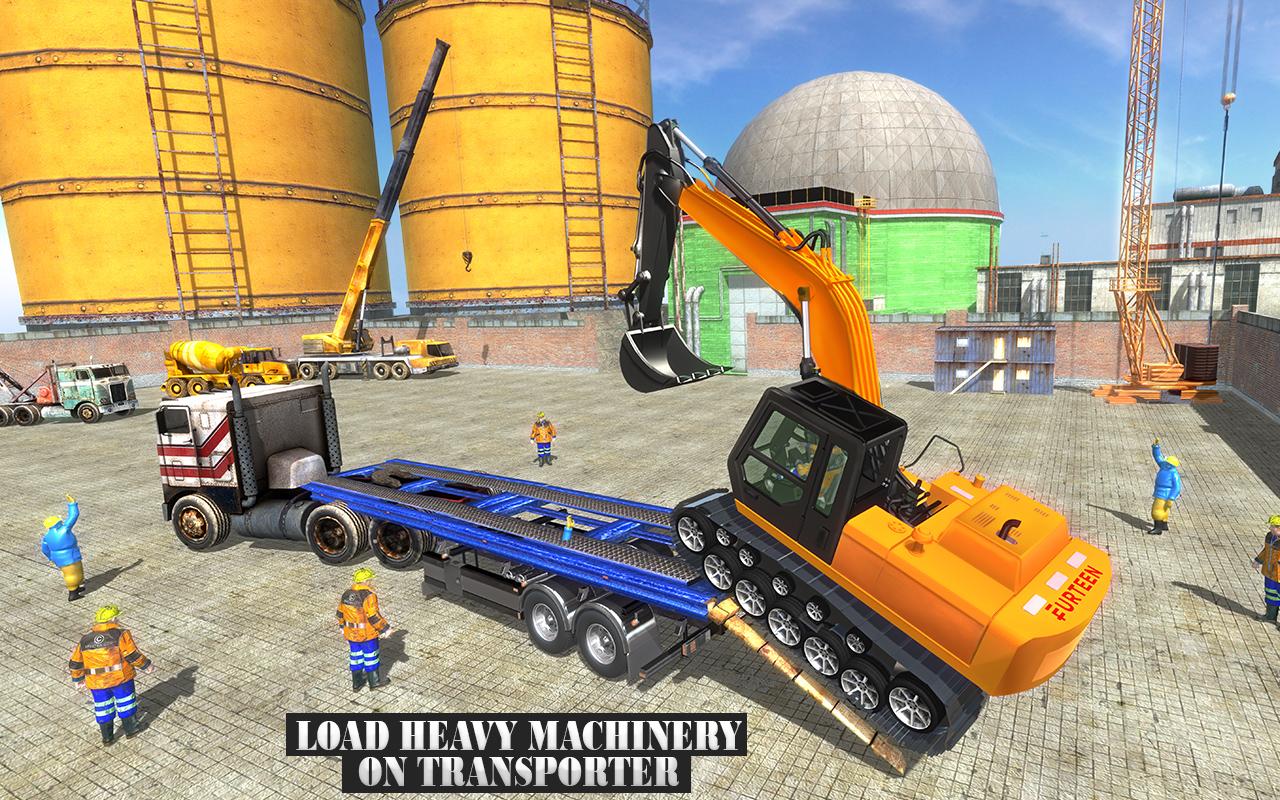 Construction Machines Transporter Cargo Truck Game截图5