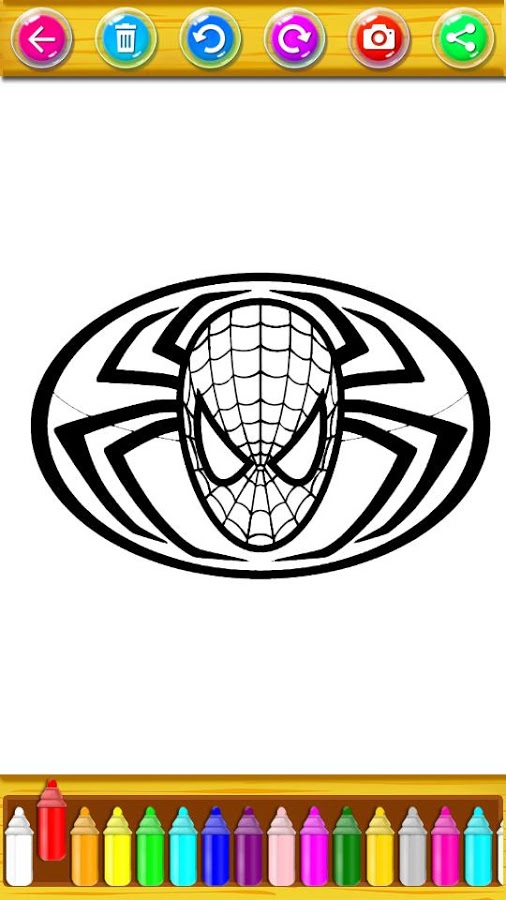 The amazing spider hero Coloring Book截图1