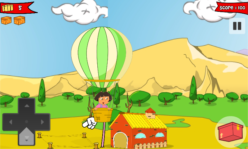 Little Dora Balloon Adventures : The Explorer Game截图1