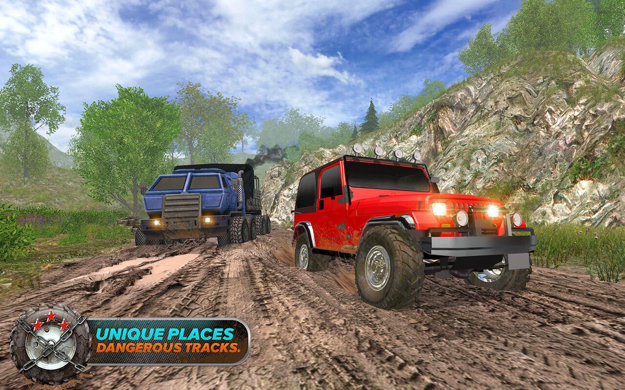 Off-Road Trucker Muddy Driving: Heavy Trucks Drive截图3