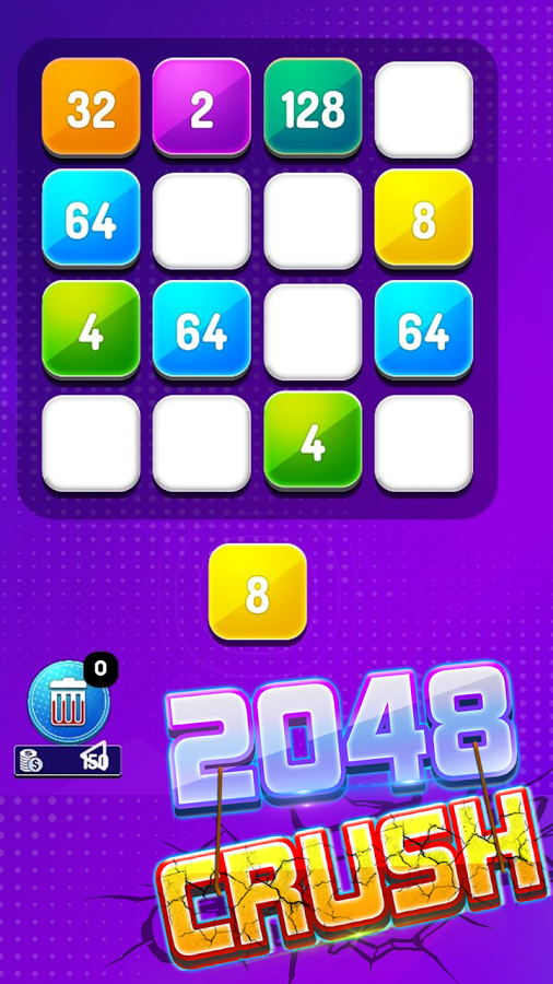 2048 Crush - Addictive 2048 Puzzle Game截图4