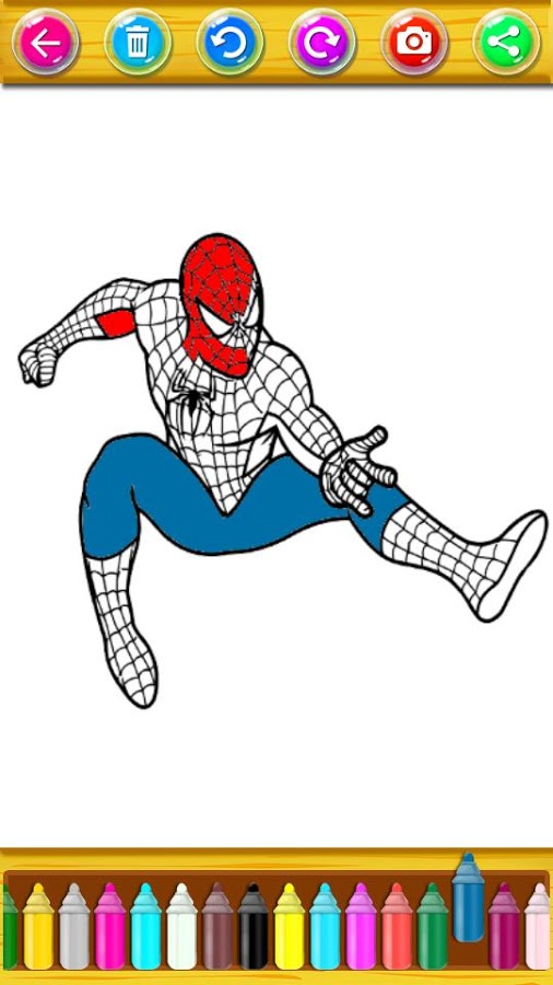 The amazing spider hero Coloring Book截图4